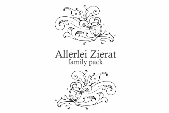 Allerlei Zierat Family: A Timeless Dingbats Font for Handmade Charm