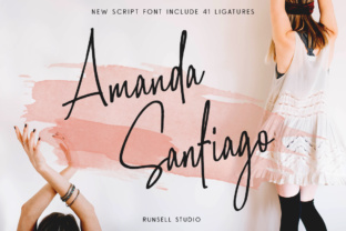Amanda Santiago: A Script Font That Feels Like Hand-Drawn Magic