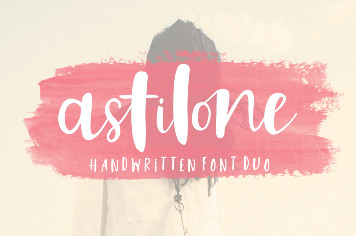 Astilone Font Duo: A Hand-Brushed Script Typeface for Digital Branding