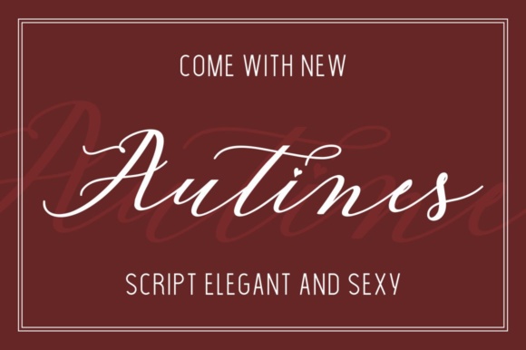 Autines Font: A Modern Script Typeface for Digital Branding