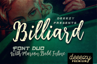 Billiard Font Duo: A Retro Script Typeface for Digital Branding