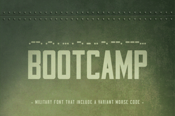 Bootcamp Font: Bold, Rugged Sans Serif for Handmade Labels & Printables