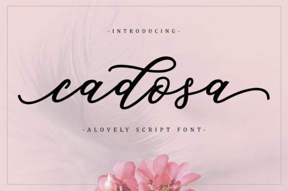 Cadosa Font: A Thoughtful Script for Editorial Moments