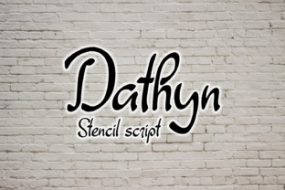 Dathyn: A Stencil Script Font That Feels Hand-Drawn, Not Hand-Filtered