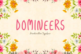 Domineers: A Handwritten Font That Commands Attention