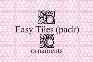 Easy Tiles Font: 62 Vintage-Inspired Dingbats for Crafters