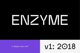 Enzyme: A Modern Sans Serif Display Font for Digital Design