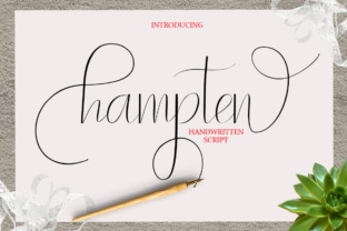 Hampten: A Refined Script Font for Editorial Grace