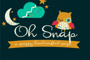 Oh Snap: A Hand-Crafted Script Font That Cuts Through the Feed