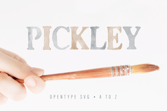 Pickley: A Watercolor SVG Font for Expressive Web Typography