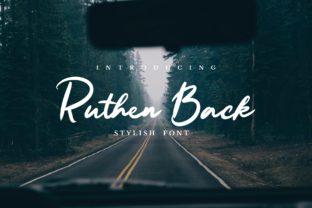Ruthen Back: A Signature Script Font for Handmade Brands