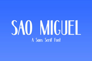Sao Miguel: A Clean, Retro Sans Serif Font for Real Business Branding