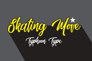 Skating Move Font: Edgy Street Style for Handmade Labels & Printables
