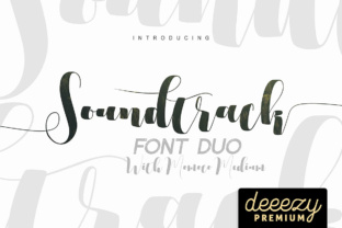 Soundtrack Font Duo: A Handwritten Script Typeface for Crafters