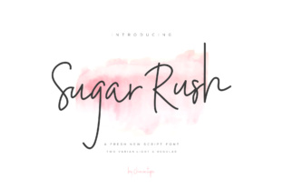 Sugar Rush: A Script Handwritten Font That Converts Scrollers