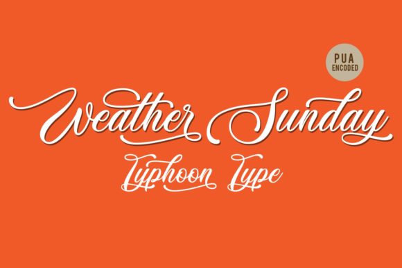 Weather Sunday: An Elegant Script Font for Luxe Branding