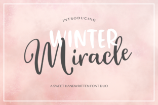 Winter Miracle: A Fresh Handwritten Font Duo for Real Branding
